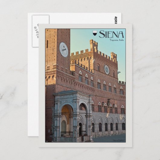 Siena - Palazzo Pubblico Postkarte (Vorne/Hinten)