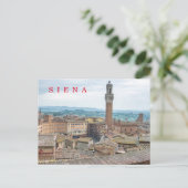 Siena Piazza del Campo Postkarte (Stehend Vorderseite)