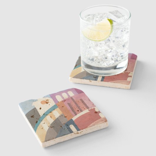 Siena | Sophie Taeuber-Arp | Steinuntersetzer (Seitenansicht)