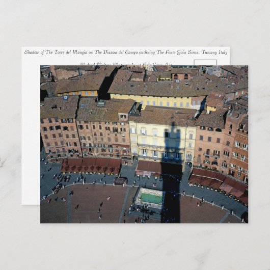 Siena Toskana Italien Postkarte (Vorne/Hinten)