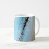 Siena-Türkis-abstrakte Tasse (VorderseiteRechts)