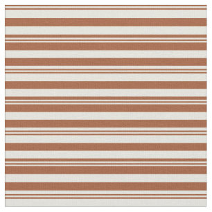 Siena und Beige Farbgeflechte Muster Stoff