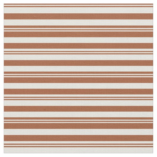 Siena und Beige Farbgeflechte Muster Stoff (Nahaufnahme)