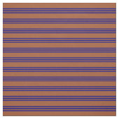 Siena und blaues Streifen Muster Stoff (Muster)