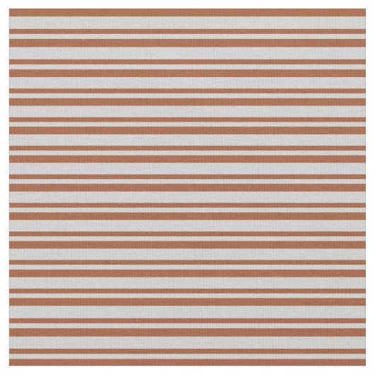Siena und hellgraue Streifen/Linienmuster Stoff (Nahaufnahme)
