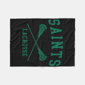 Siena Uni Saints Lacrosse Throwback Fleecedecke (Vorderseite (Horizontal))