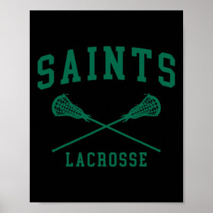 Siena Uni Saints Lacrosse Throwback Poster