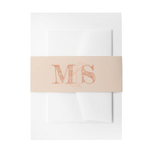Sienna Beige Monogram Bride Groom Initials Wedding