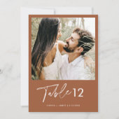 SIENNA BOHEMISCH FOTO TISCHNUMMER 12X18 (Vorderseite)