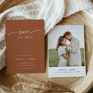SIENNA Bohemisch Wedding Save the Date Card Einladung