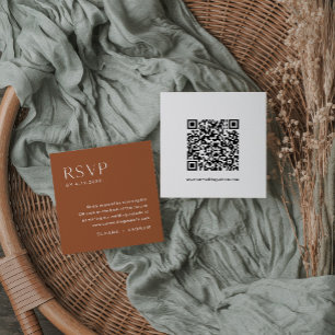 SIENNA Bohemische RSVP-Karte, QR-Code einfügen Begleitkarte