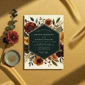 Sienna Botanical Whimsy Wedding Einladung