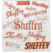 Sienna Brown Sheffey Schriftartes - 9565 Duschvorh Duschvorhang (Vorderseite)