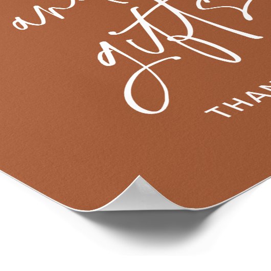 SIENNA Bücher und Geschenke Kinderdusche Zeichen Poster (Ecke)