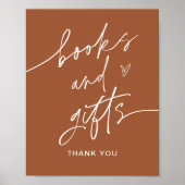 SIENNA Bücher und Geschenke Kinderdusche Zeichen Poster (Vorne)