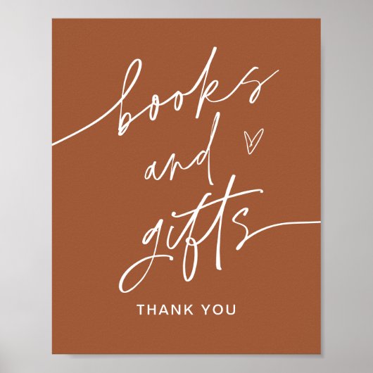 SIENNA Bücher und Geschenke Kinderdusche Zeichen Poster (Vorne)