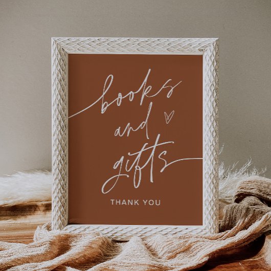 SIENNA Bücher und Geschenke Kinderdusche Zeichen Poster