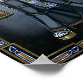 Sienna & Celeste Gothic Dragon Twins Fairy Poster (Ecke)