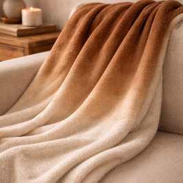 Sienna Cocoa Fade Fleece Blanket