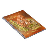 Sienna Coral & Gold Imitate Glitzer Kristalle Notizblock (Rechte Seite)