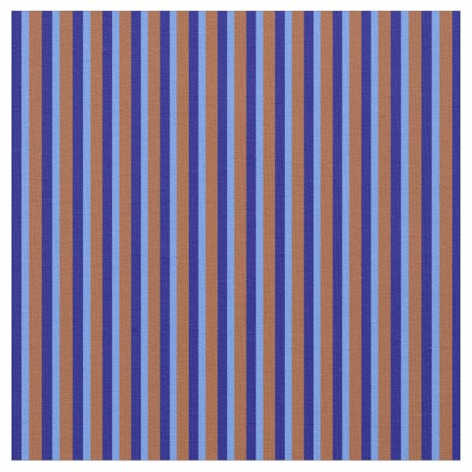Sienna, Cornblume Blau und Blaues Muster Stoff (Nahaufnahme)