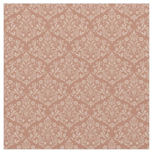 Sienna Damask Stoff (Nahaufnahme)