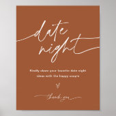 SIENNA Date Night Ideas Unterschreiben Poster (Vorne)