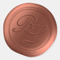 Sienna Double Monogram Imitate Wachs Siegel Sticke
