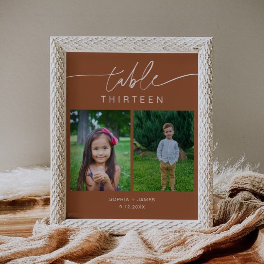 SIENNA Fotos Tischnummer 8x10 Poster