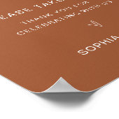 SIENNA Gastgeschenke Hochzeiten Signatur - Terraco Poster (Ecke)