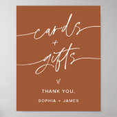 SIENNA Karten und Geschenke Hochzeit Poster (Vorne)