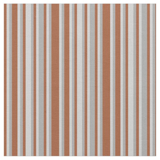 Sienna, Light Gray & Dark Gray Lines Stoff (Nahaufnahme)