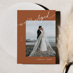 SIENNA Minimalistische Hochzeitsankündigung für di Einladung