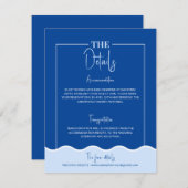 SIENNA Modern Blue Destination Details Karte (Vorne/Hinten)