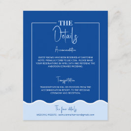 SIENNA Modern Blue Destination Details Karte