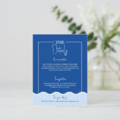 SIENNA Modern Blue Destination Details Karte (Stehend Vorderseite)