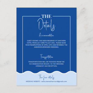 SIENNA Modern Blue Destination Details Karte