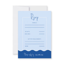 SIENNA Modern Blue Destination UAWG Response Card