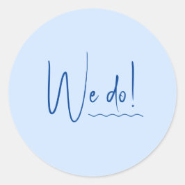 SIENNA Modernes Blue Destination Envelope Sticker