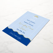 SIENNA Modernes Reiseziel Gold Foil Save the Date Folieneinladung (Gedreht)