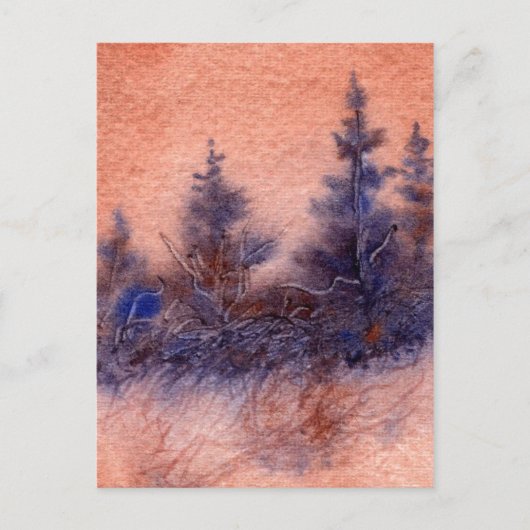"Sienna Pines" Landstrassen Postkarte (Vorderseite)