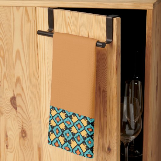 Sienna Reddish Orange Geschirrtuch (Drittel gefaltet)