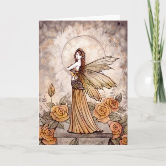 Sienna Rose Fairy Card by Molly Harrison Karte (Vorderseite)