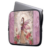 Sienna Rose Fairy in Rosa Laptopschutzhülle (Vorderseite Links)