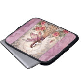 Sienna Rose Fairy in Rosa Laptopschutzhülle (Vorne Knopf)