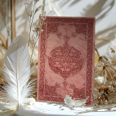 Sienna Ruby Red Lace Traditionelle muslimische Hoc Einladung