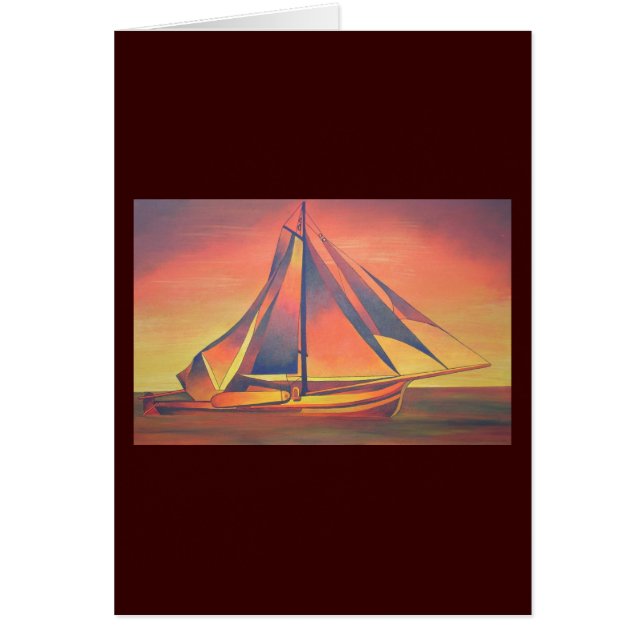 Sienna Segeln bei Sonnenuntergang (Vorne)