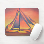 Sienna Segeln bei Sonnenuntergang Mousepad (Mit Mouse)