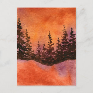 "Sienna Sky Pines" Landstraßen Postkarte