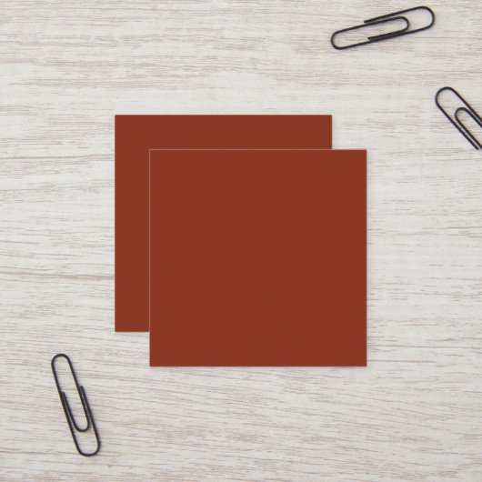 Sienna Square Business Card Quadratische Visitenkarte (Vorderseite/Rückseite Beispiel)